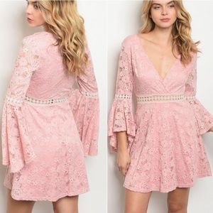 Gorgeous Pink Lace Dress!